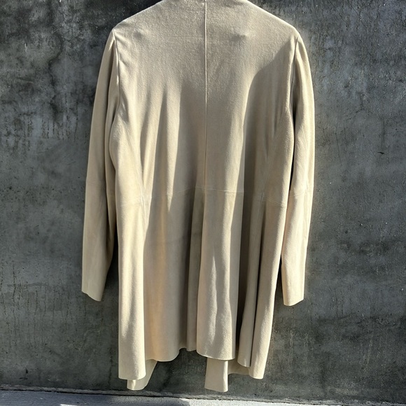 Suede Eileen Fisher Long Jacket/Topper size XL - Picture 3 of 14